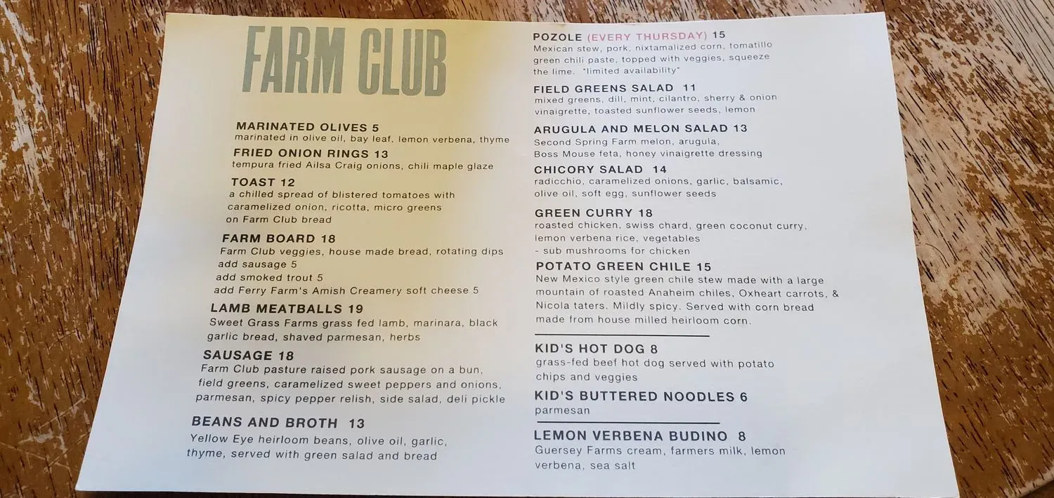 Menu 5