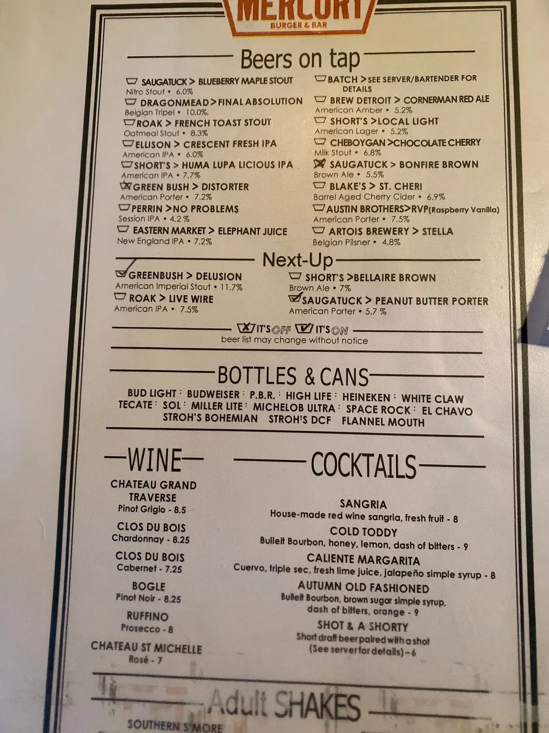 Menu 6