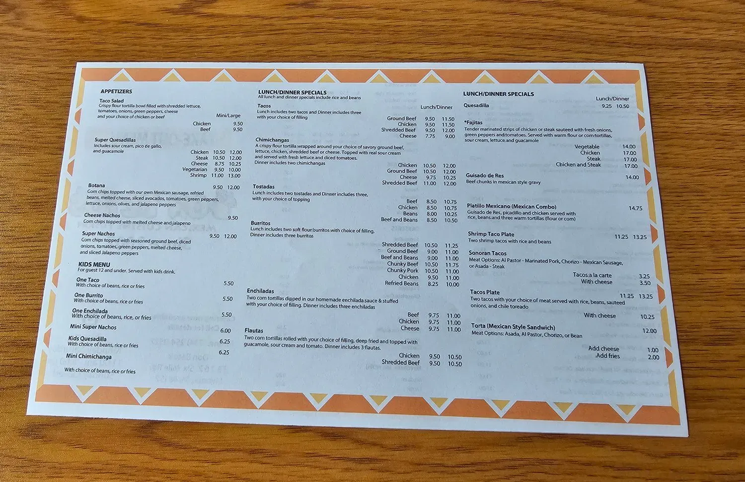 Menu 6