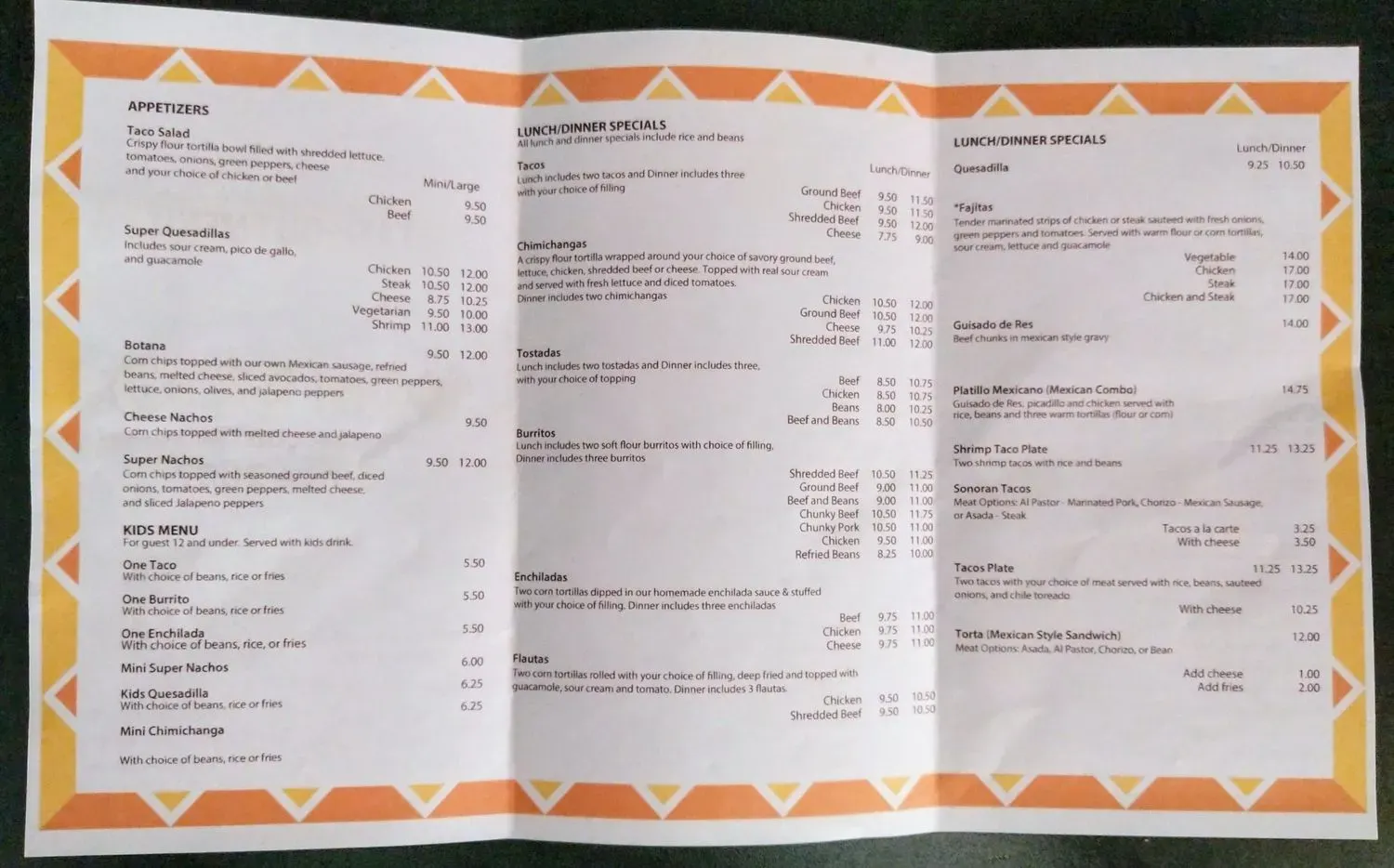 Menu 5