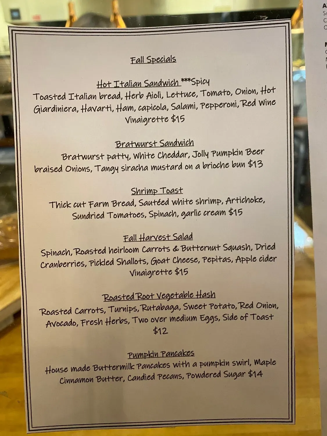 Menu 3