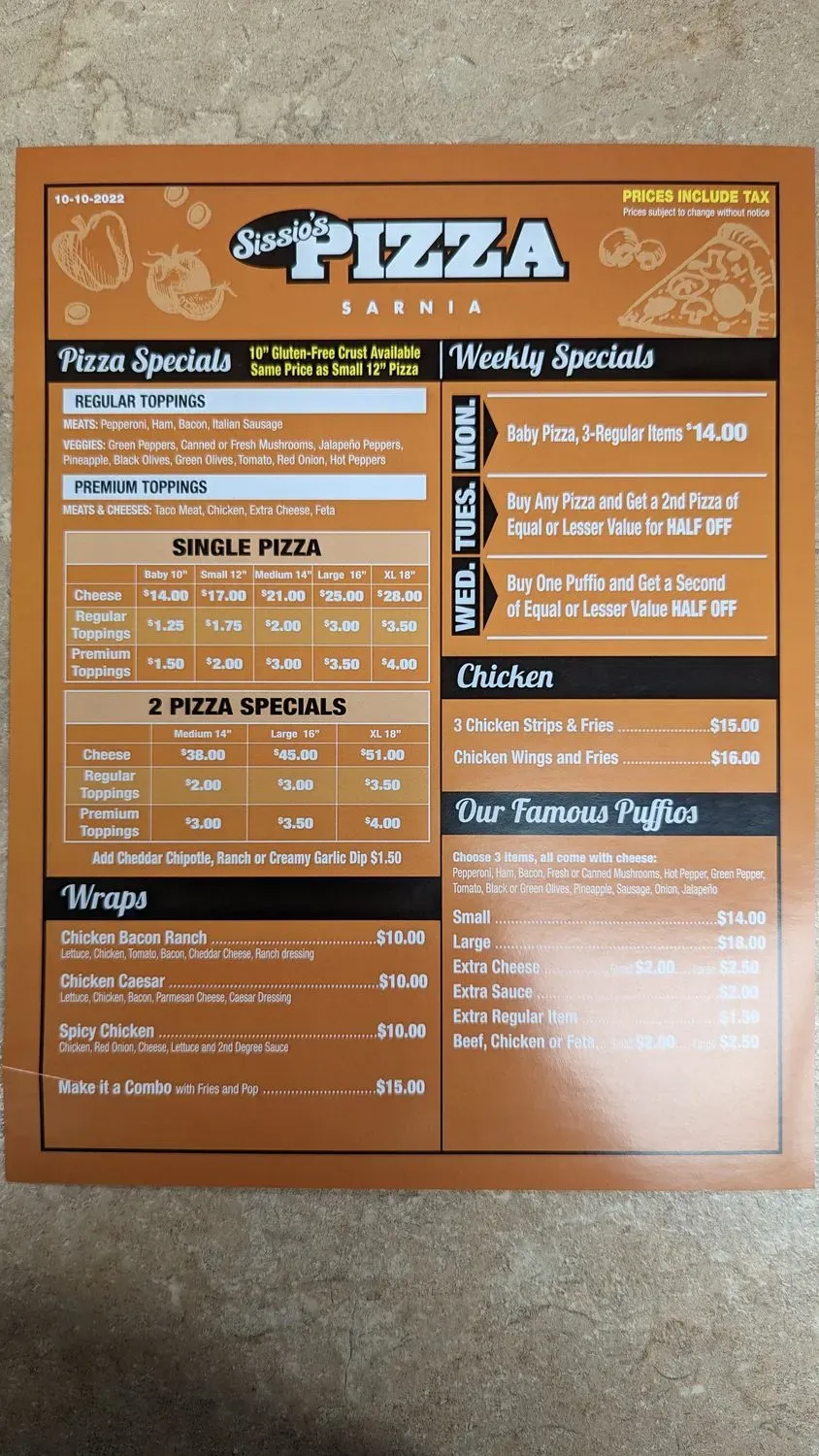 Menu 2