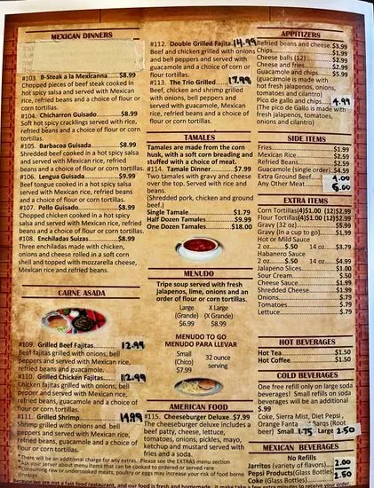 Menu 2