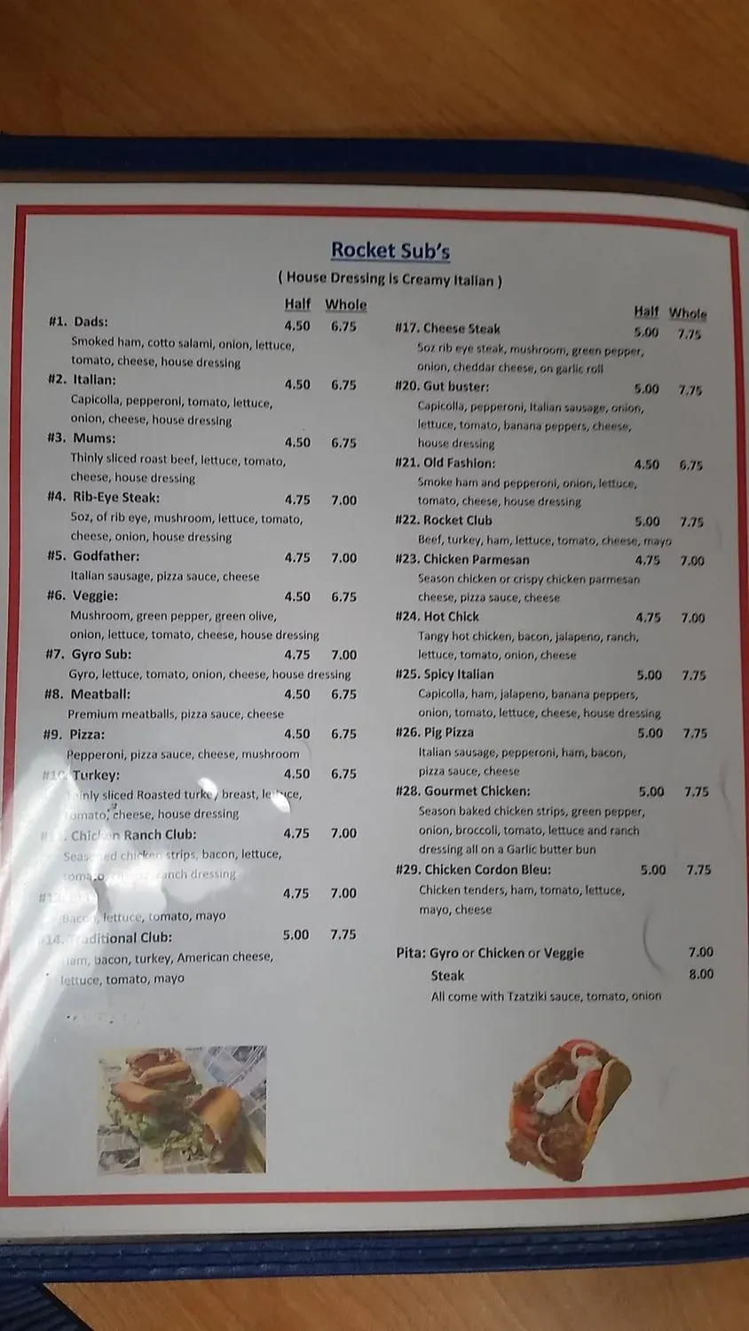 Menu 5