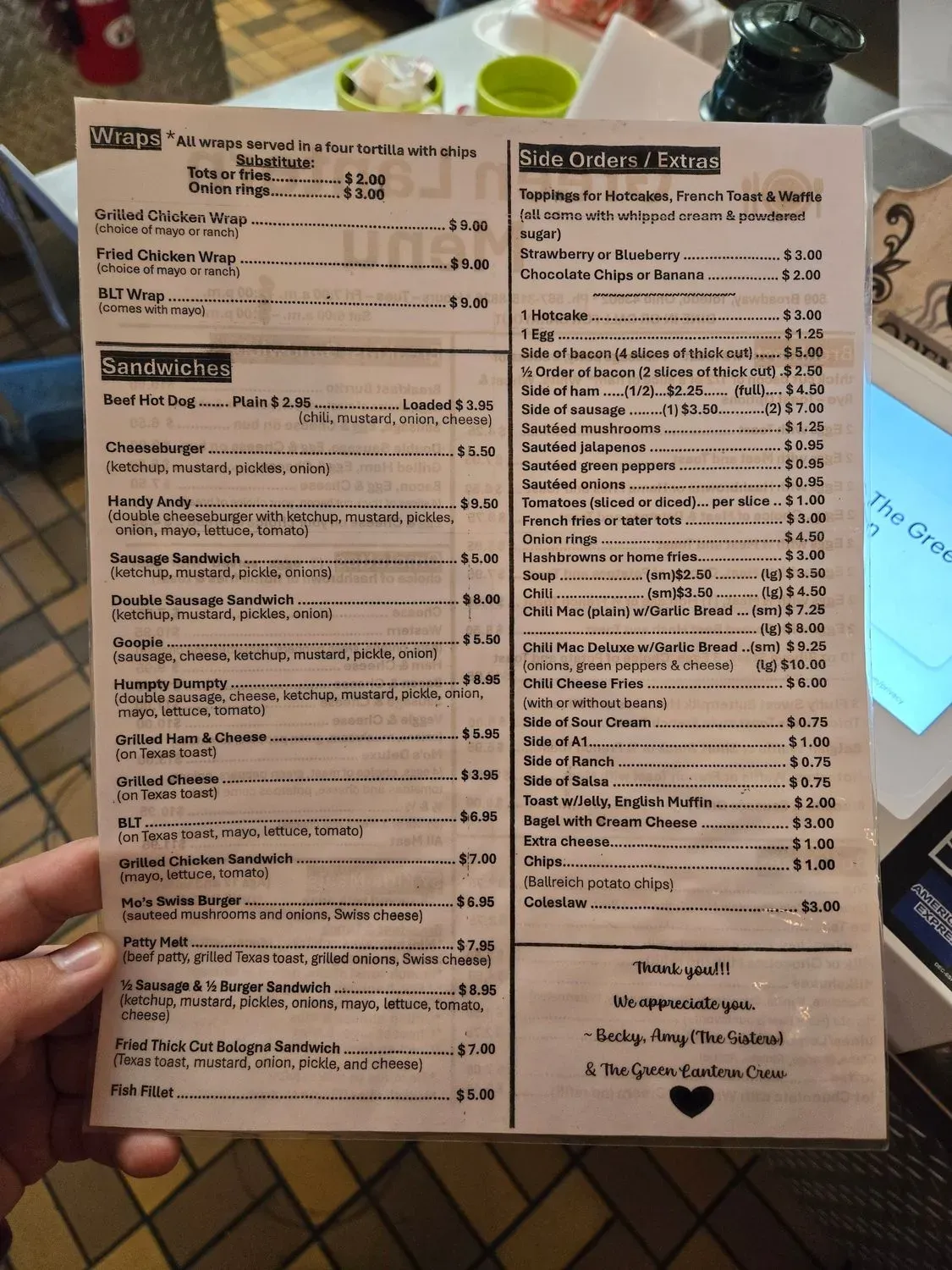 Menu 5