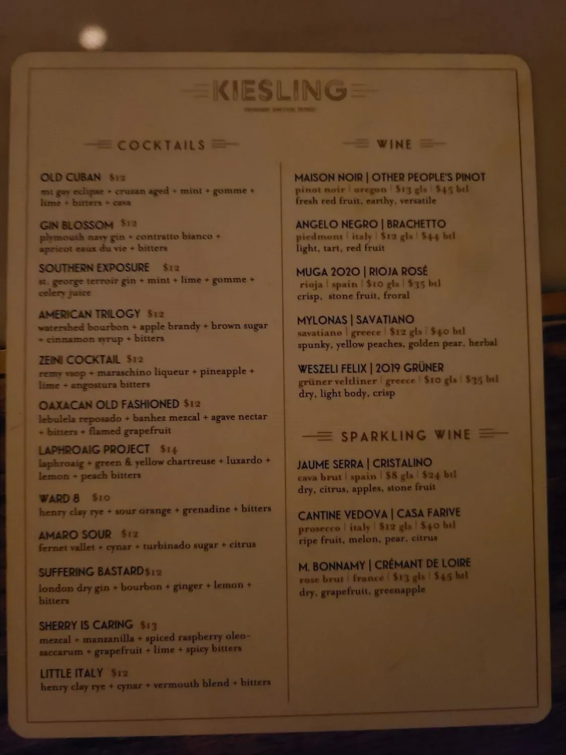 Menu 6