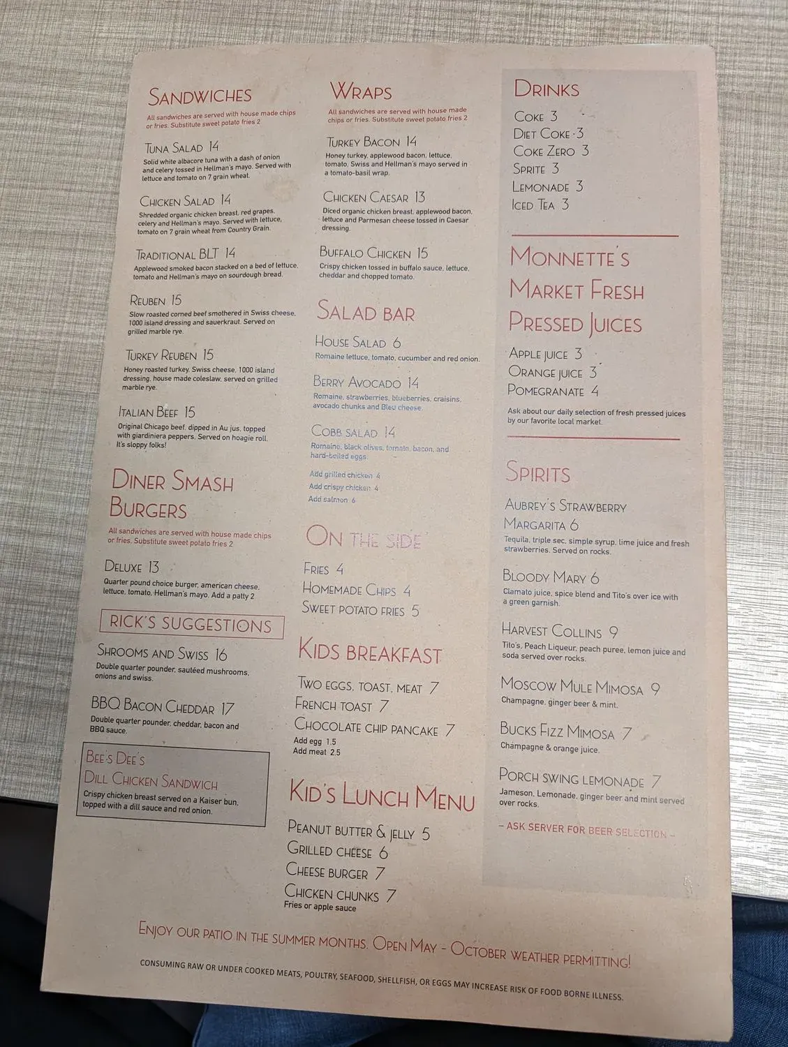 Menu 1