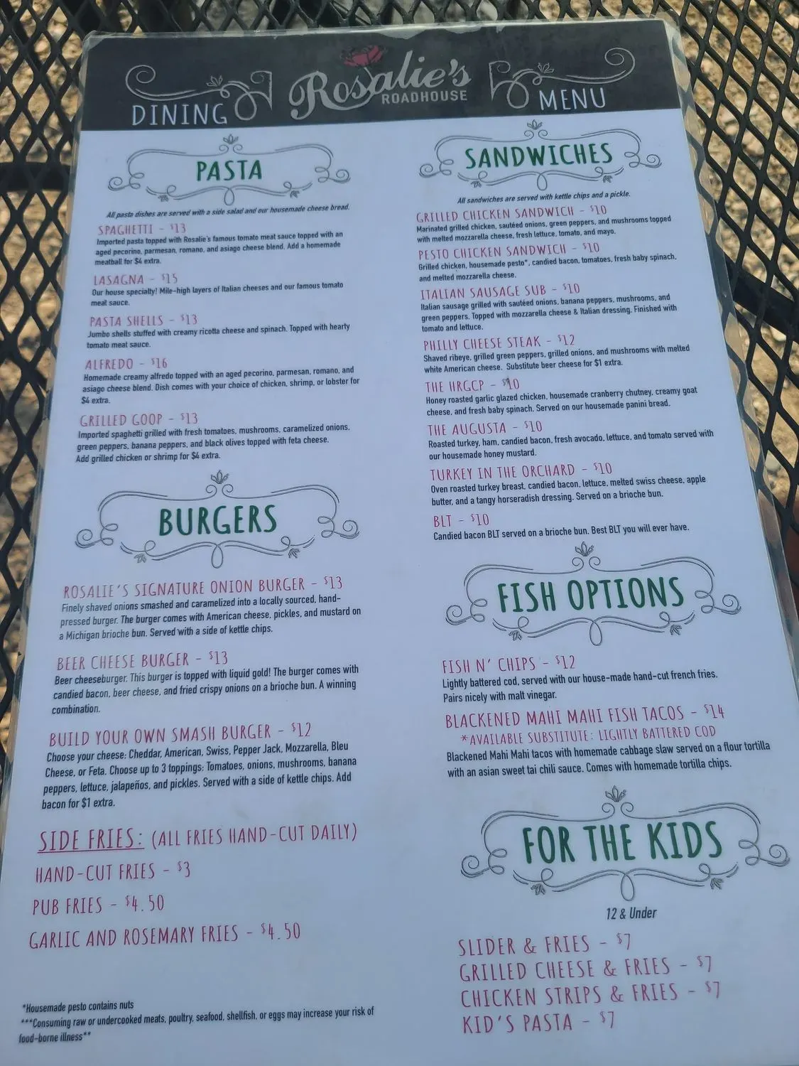 Menu 2