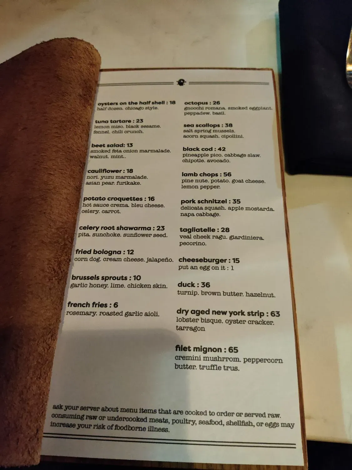 Menu 5