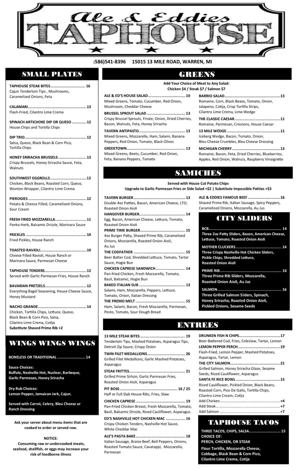 Menu 1