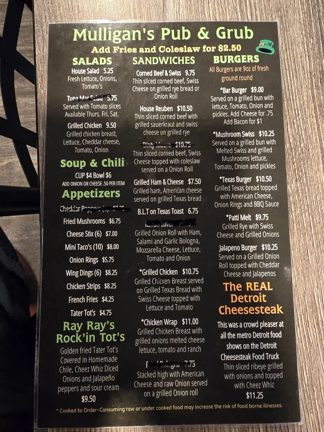 Menu 1