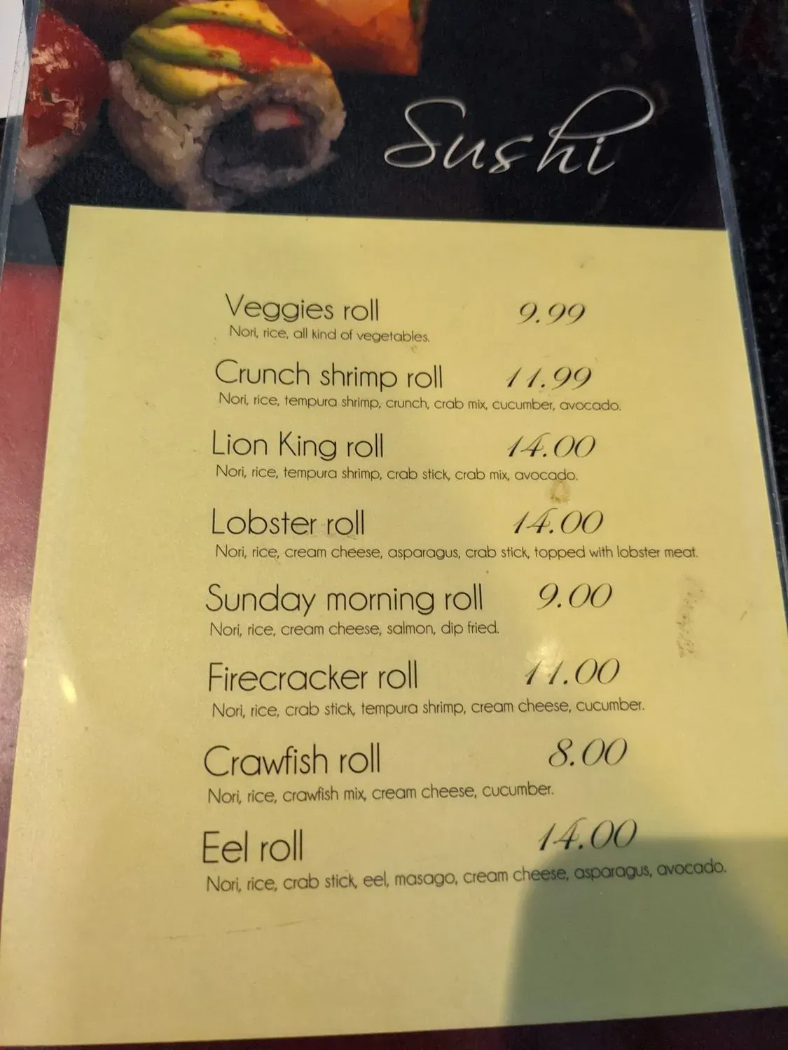 Menu 4