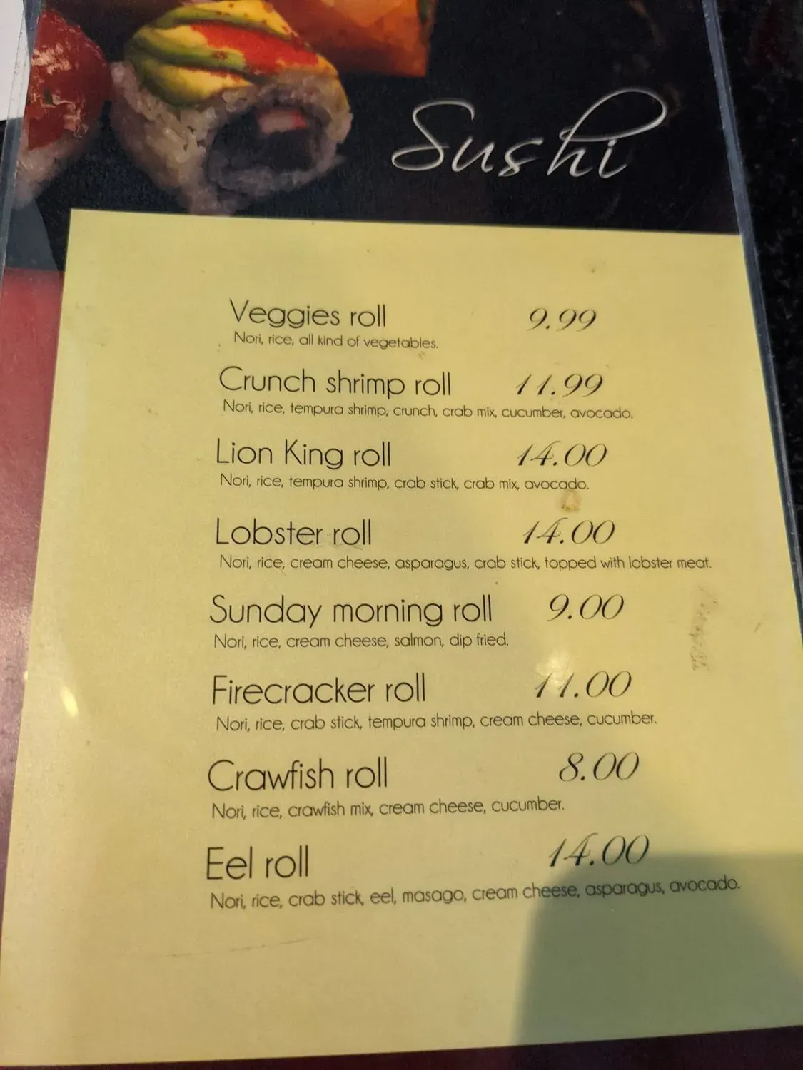 Menu 4