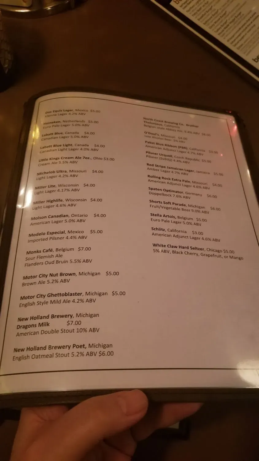 Menu 5