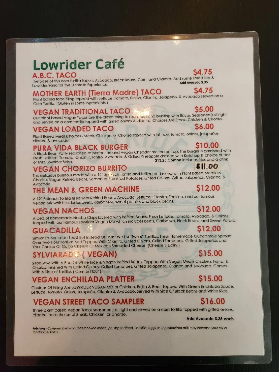 Menu 5