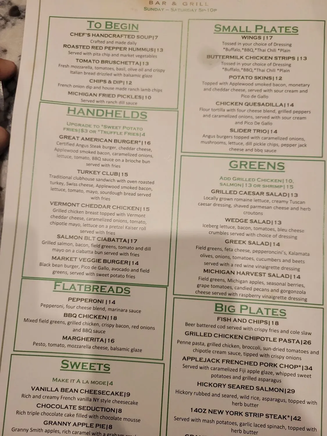 Menu 1