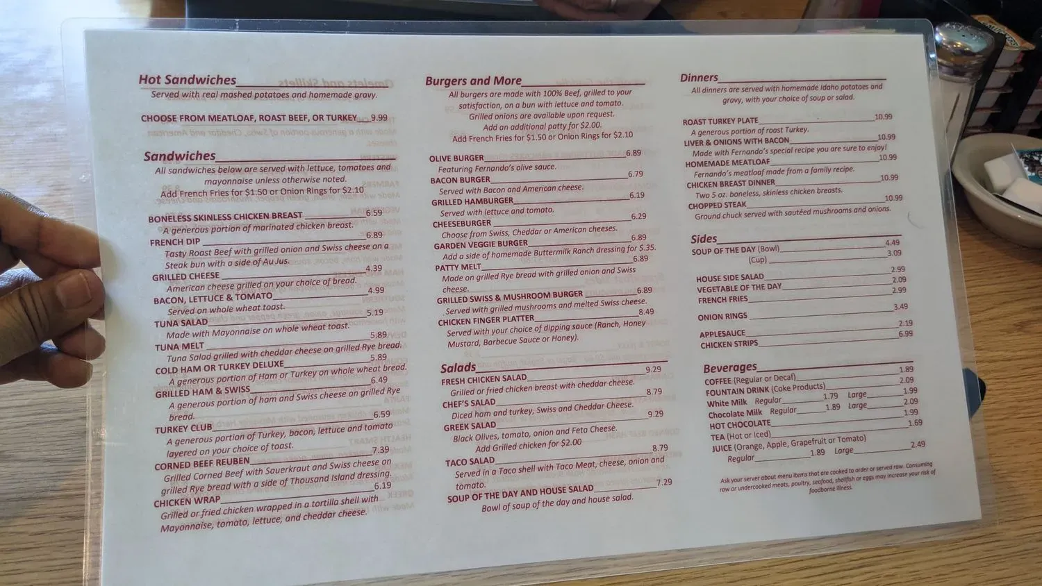 Menu 5