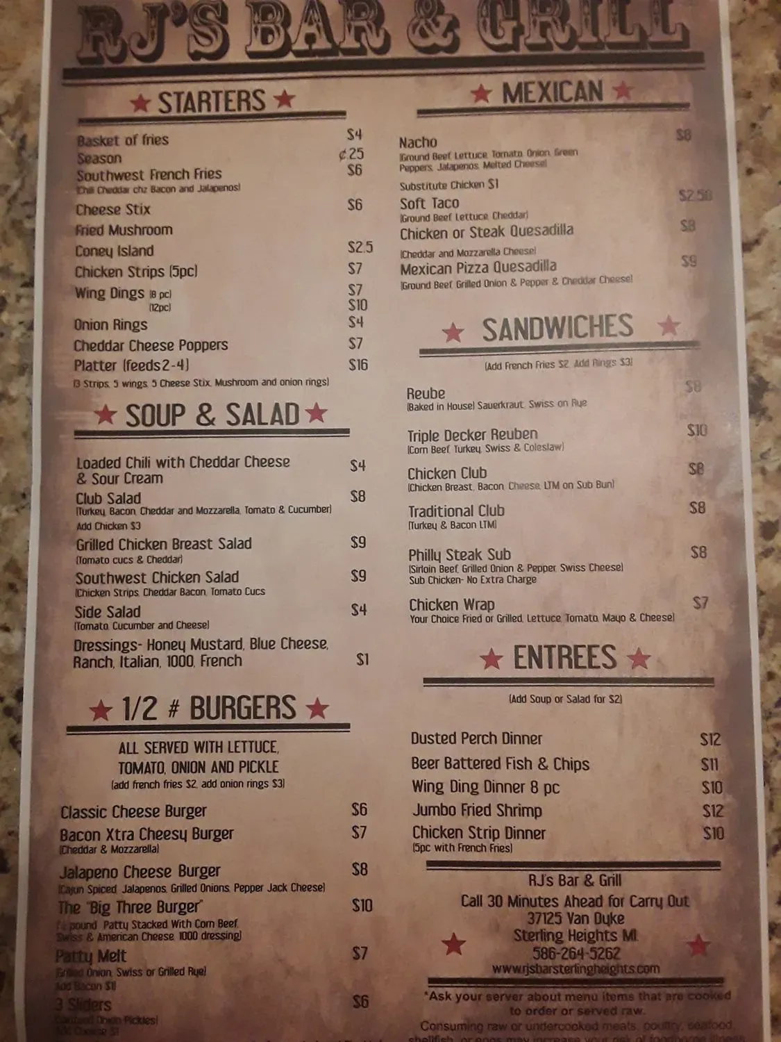 Menu 1