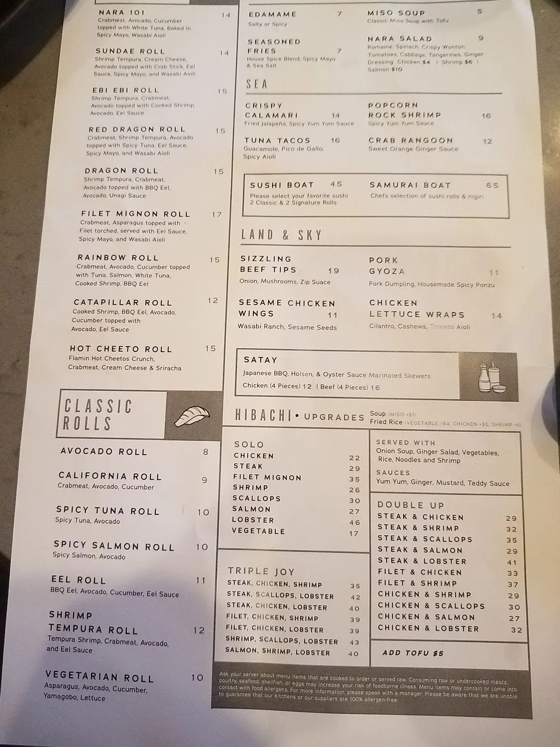 Menu 1