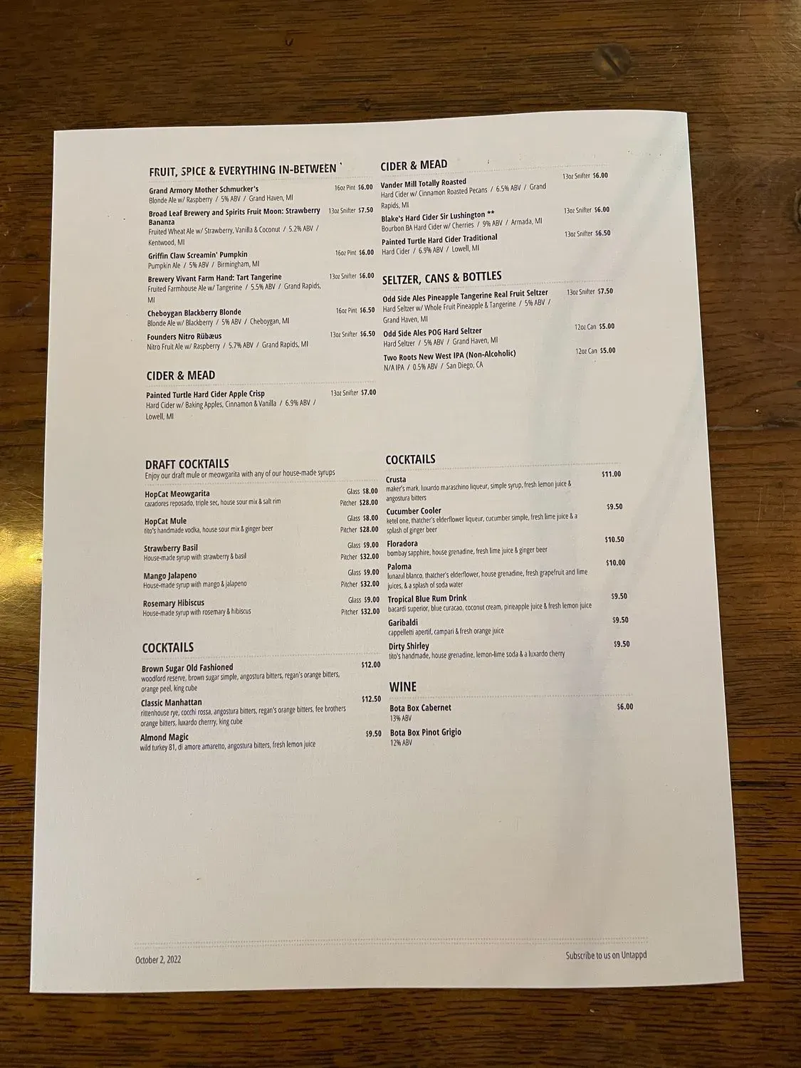 Menu 1