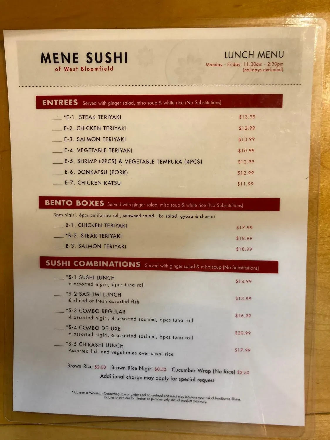 Menu 3