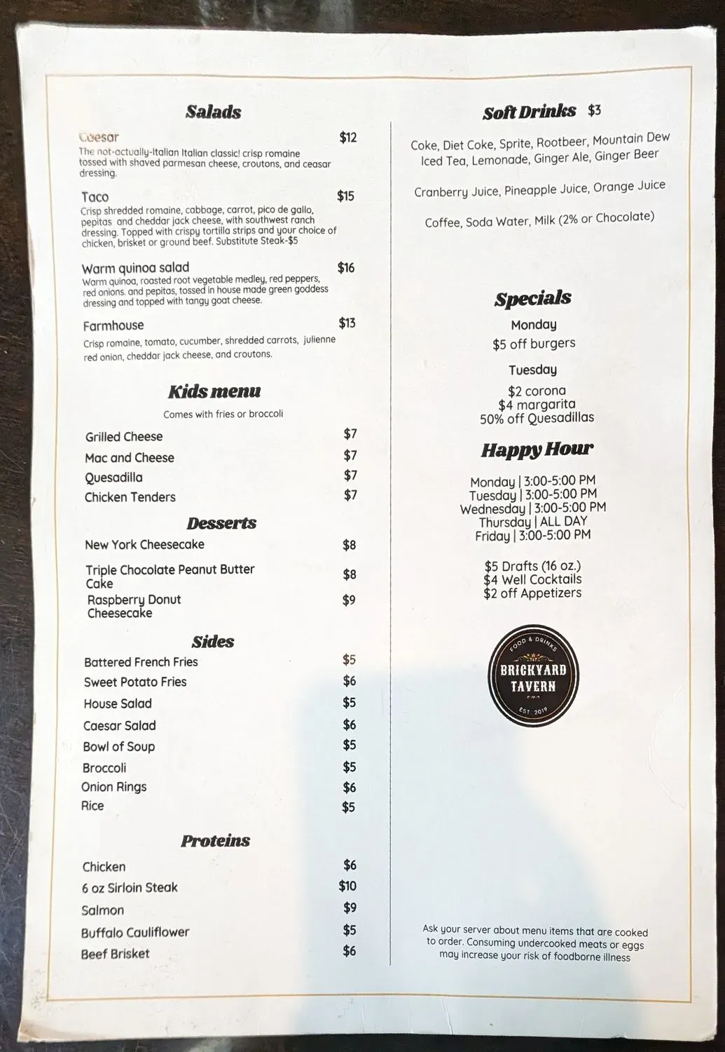 Menu 1