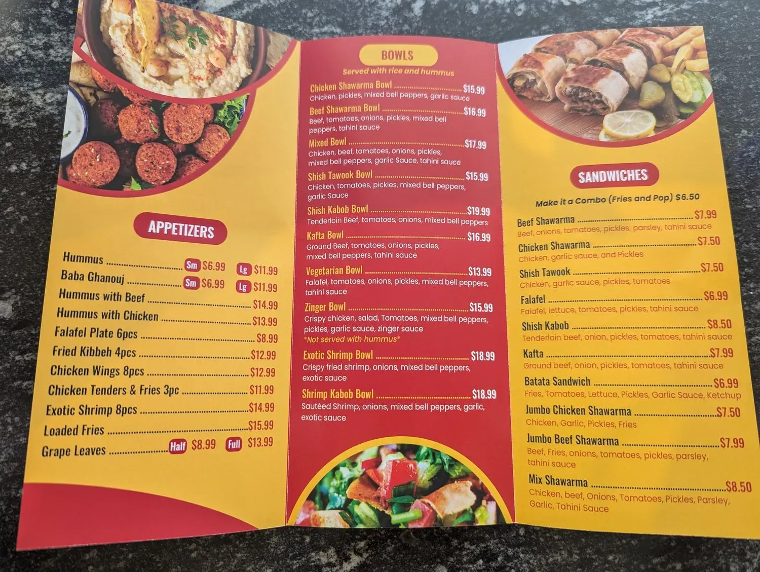 Menu 1