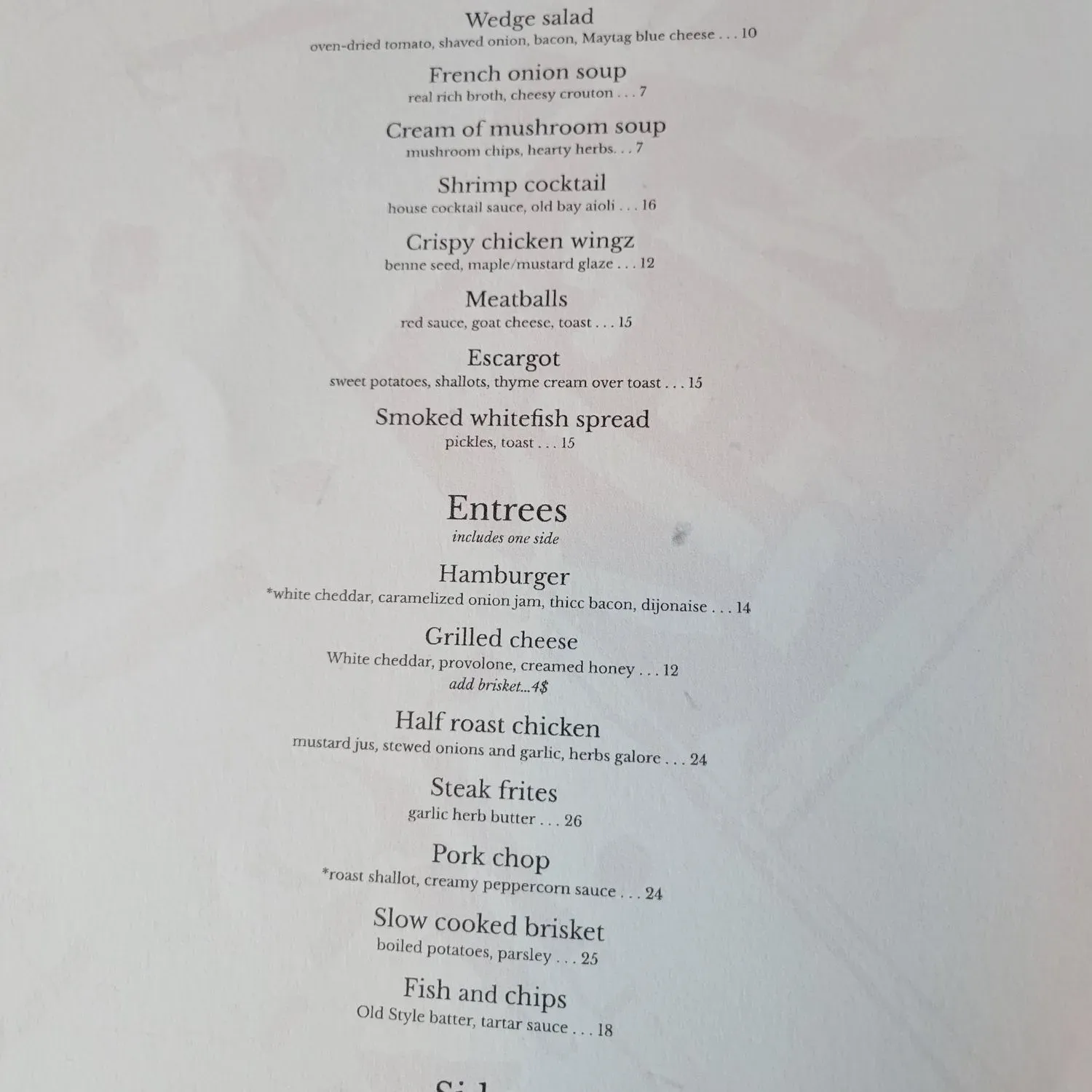 Menu 1