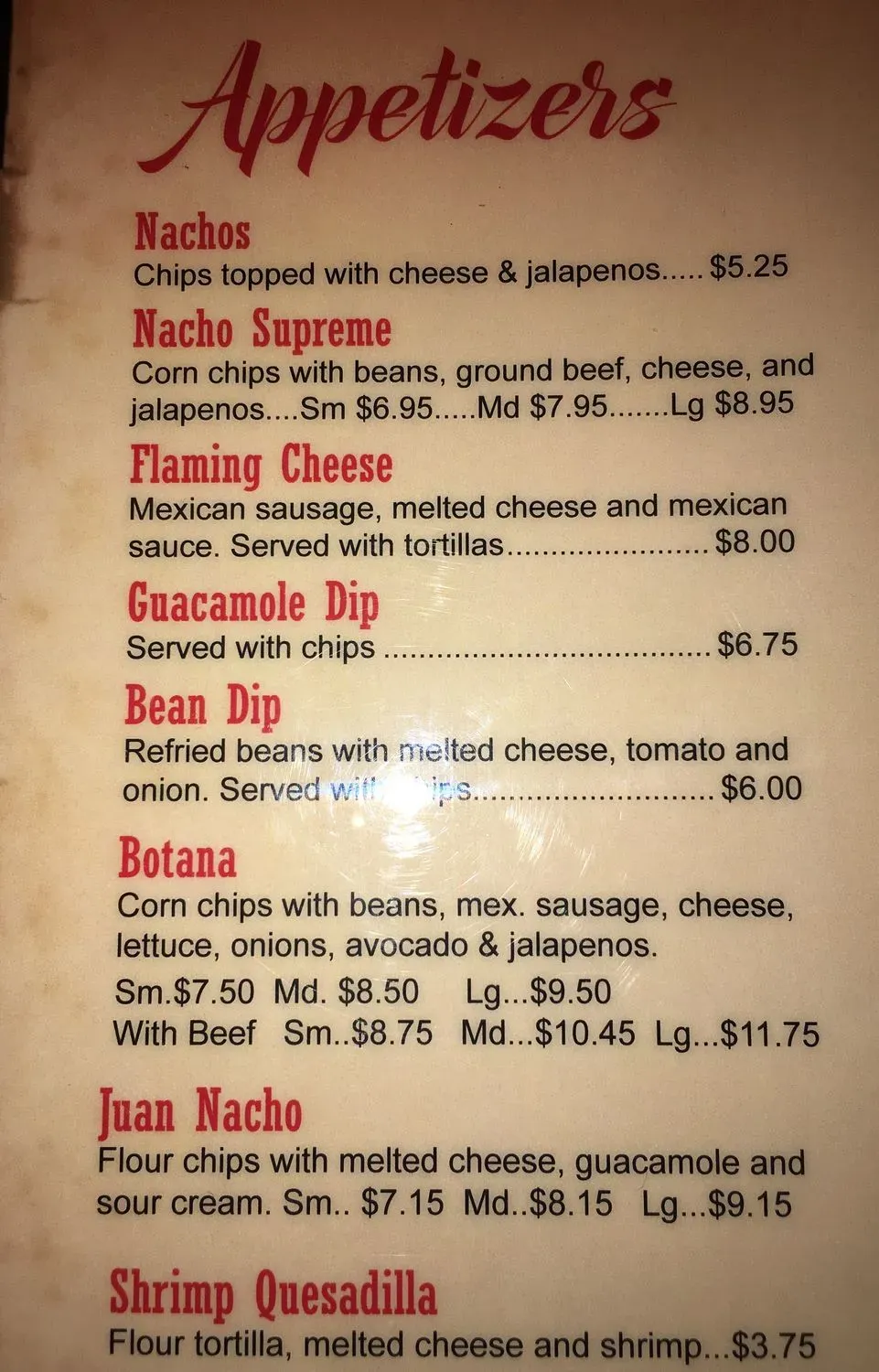 Menu 5