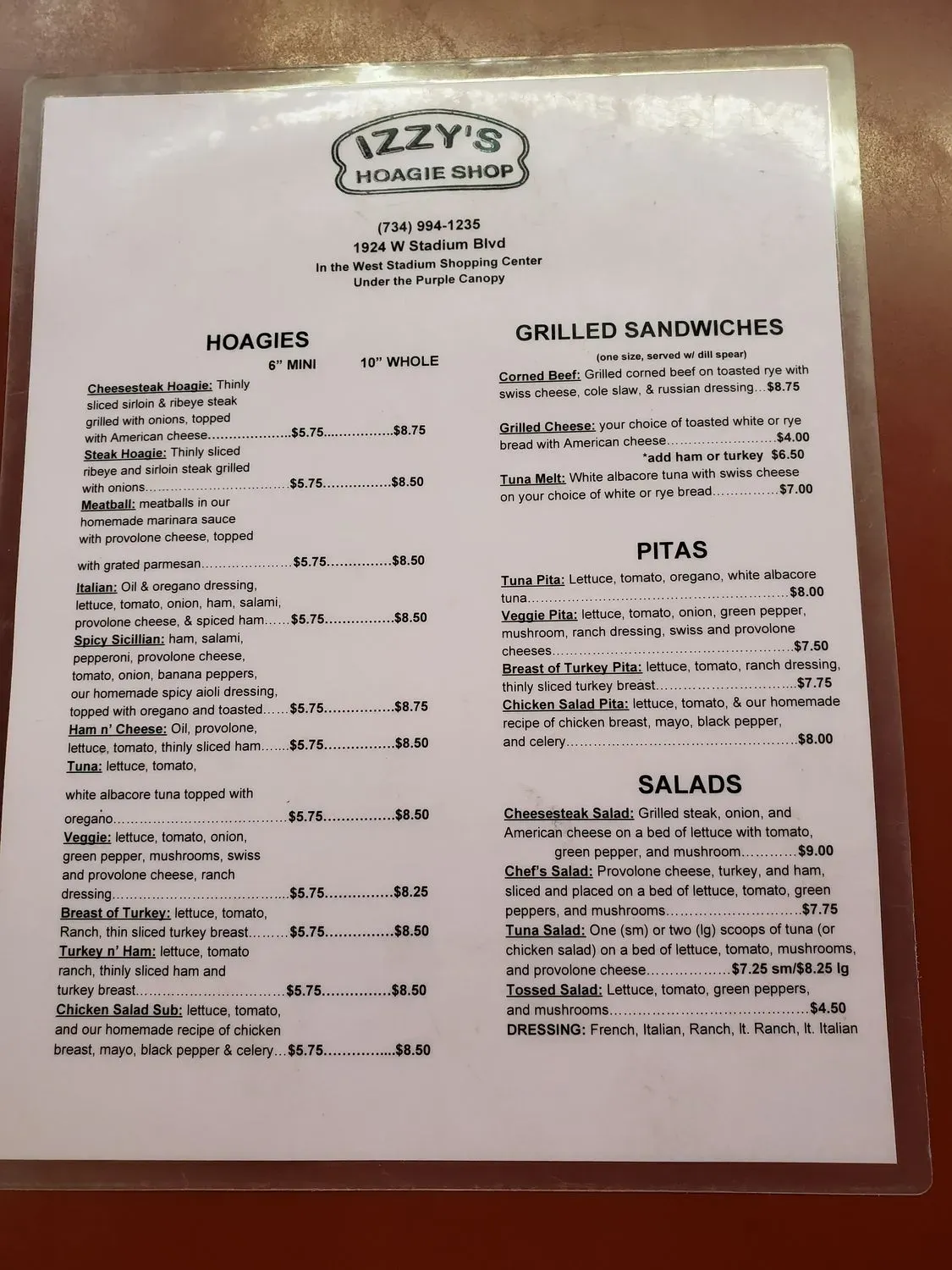 Menu 6