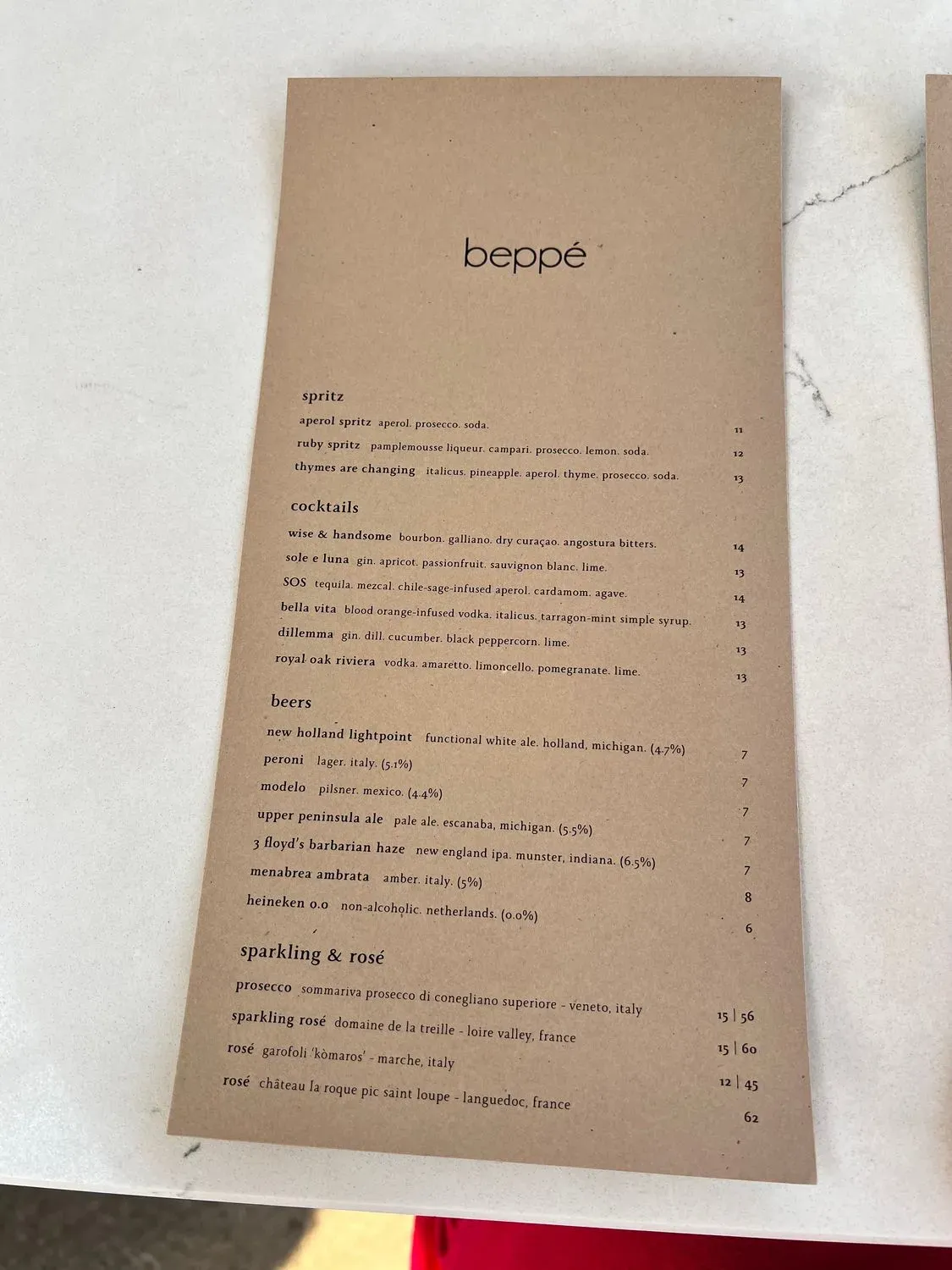 Menu 1