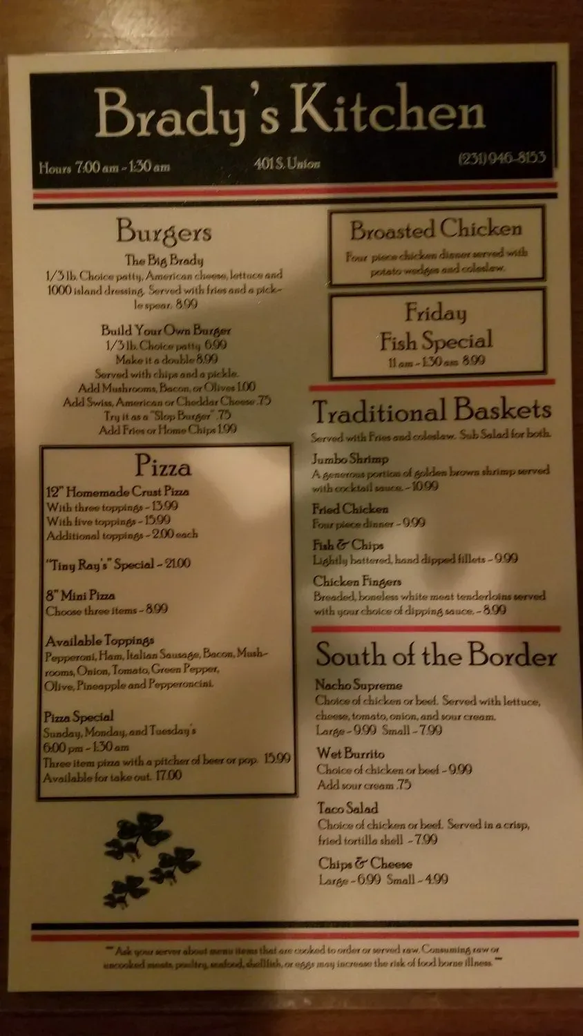 Menu 5