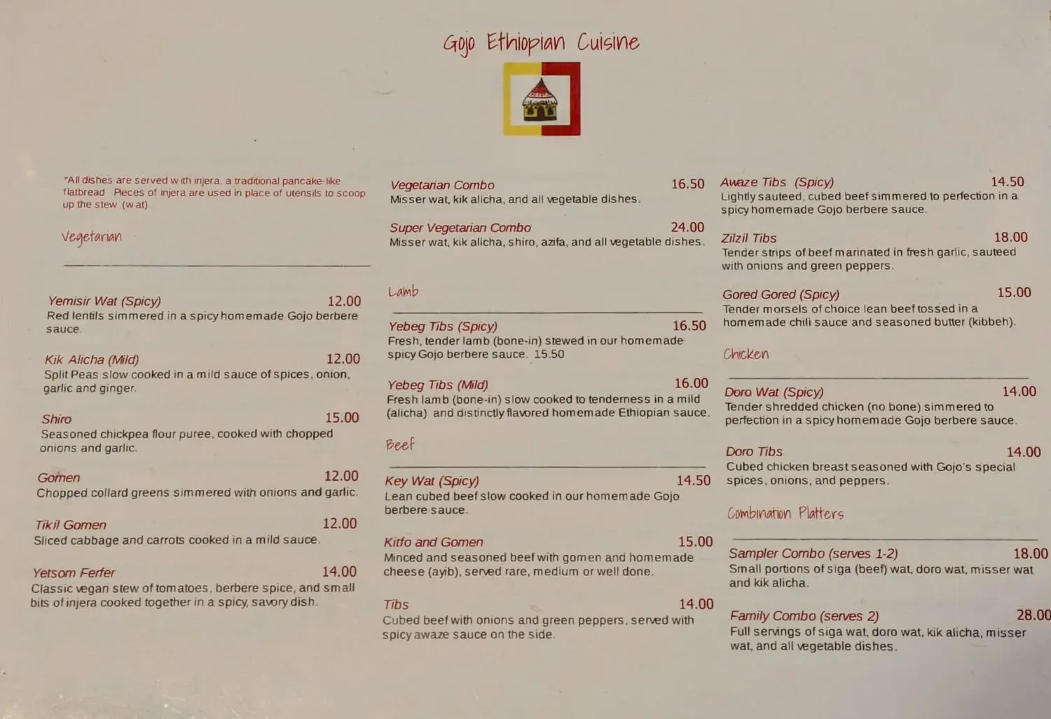 Menu 4