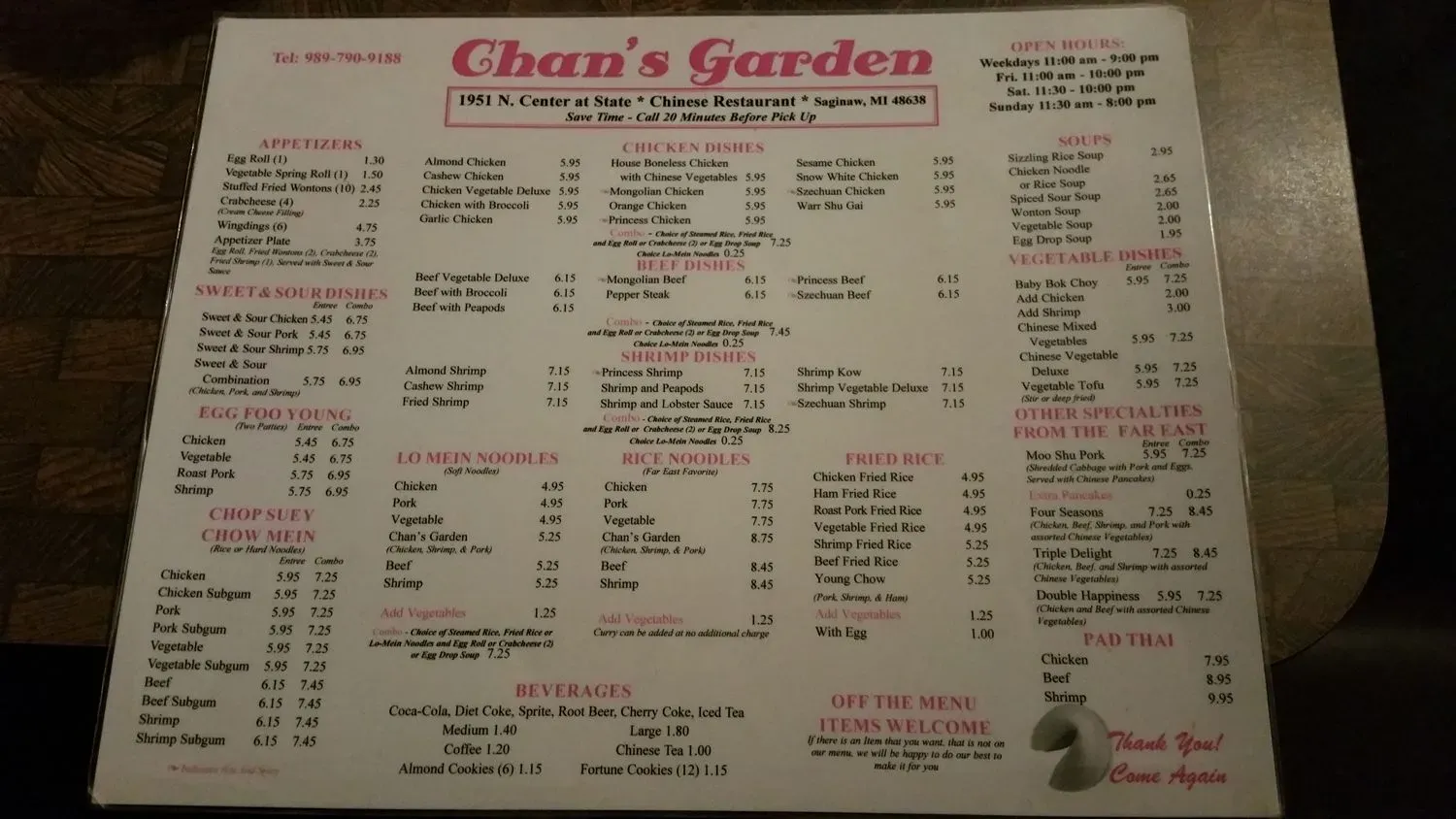 Menu 2