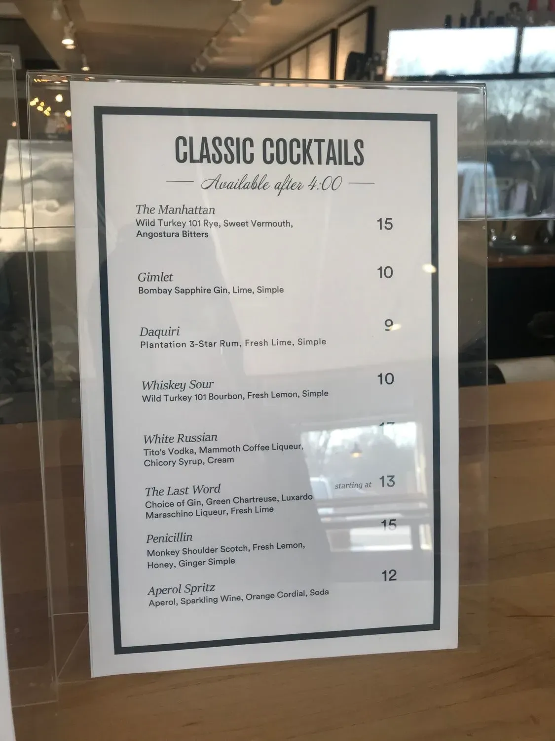 Menu 6