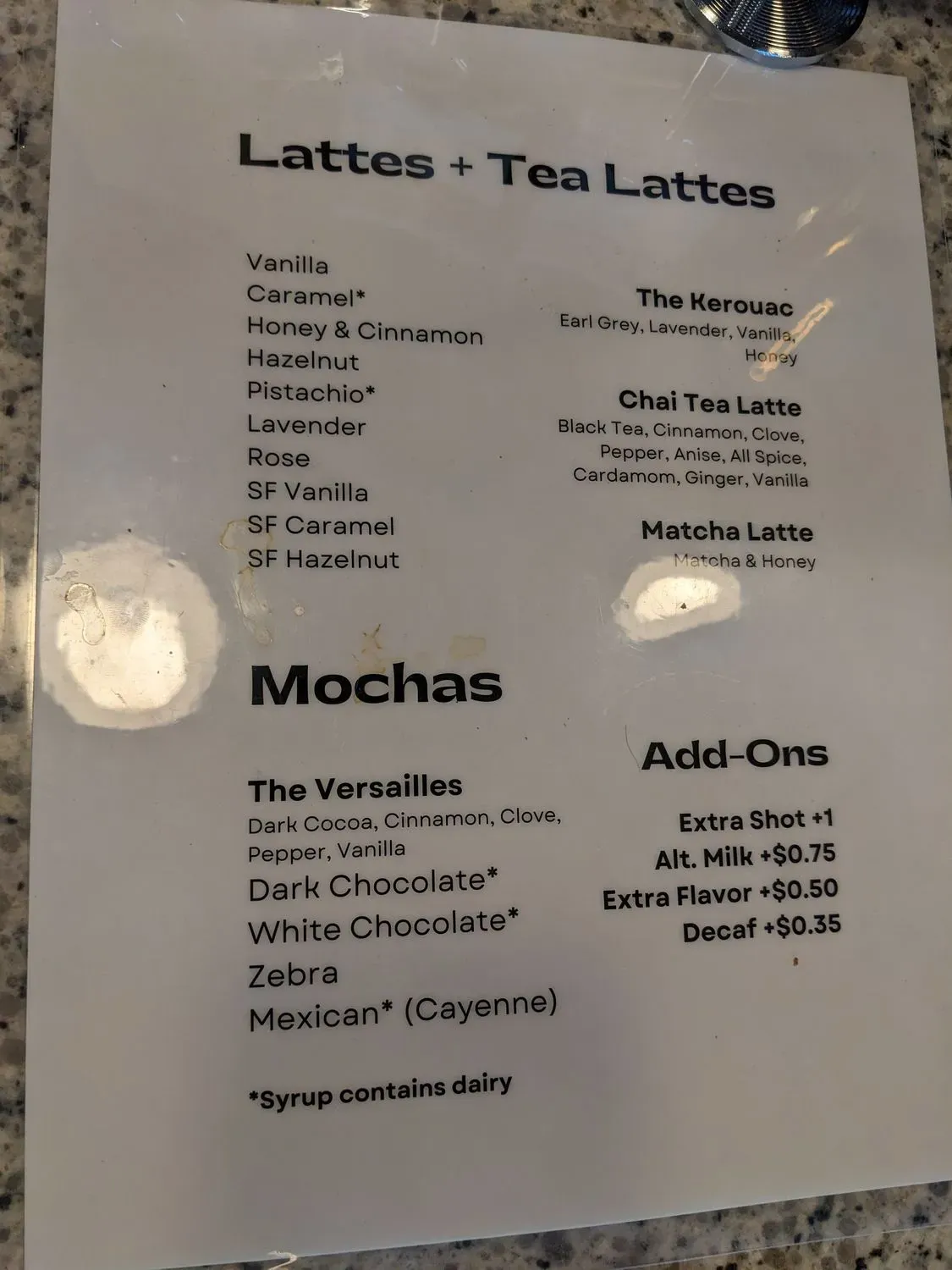 Menu 1