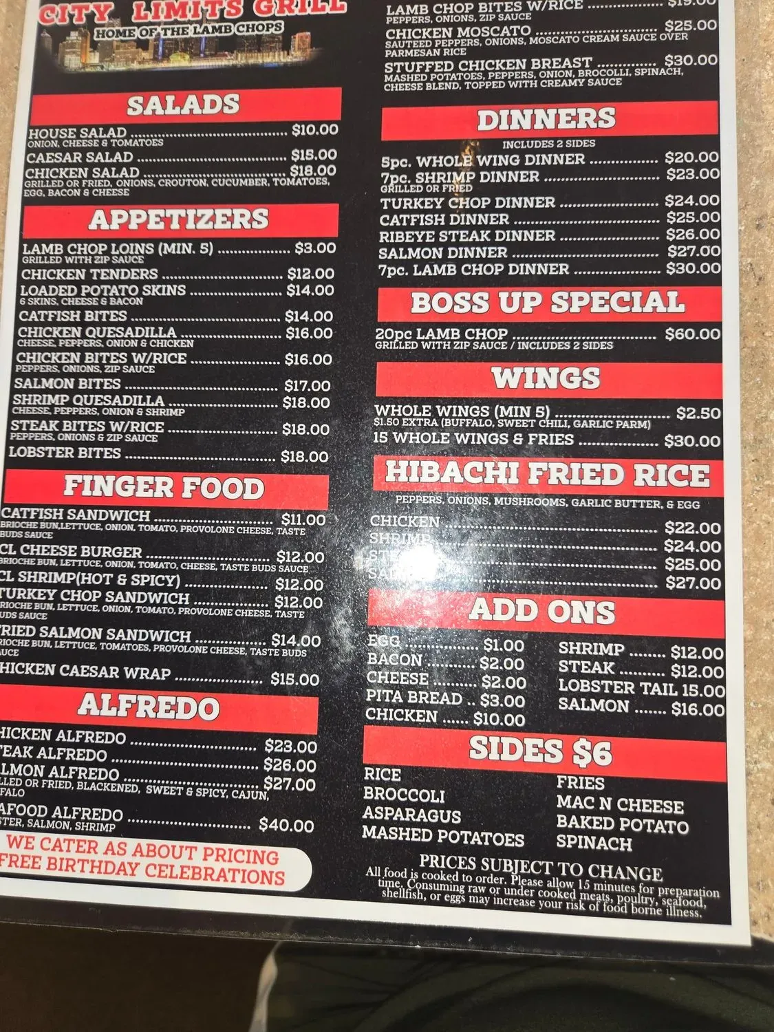 Menu 2