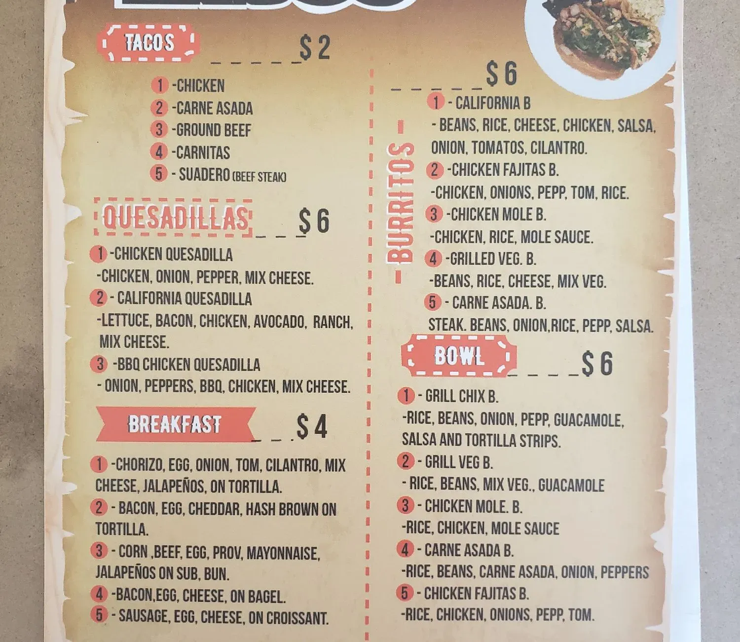 Menu 2