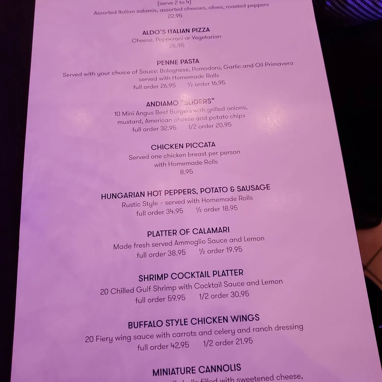 Menu 2