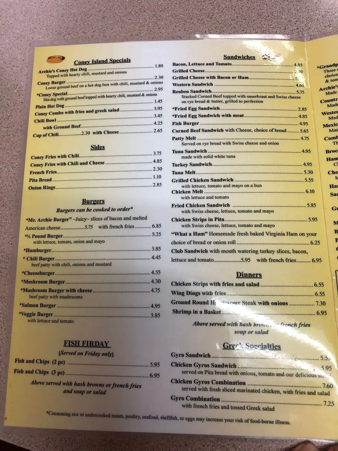 Menu 4