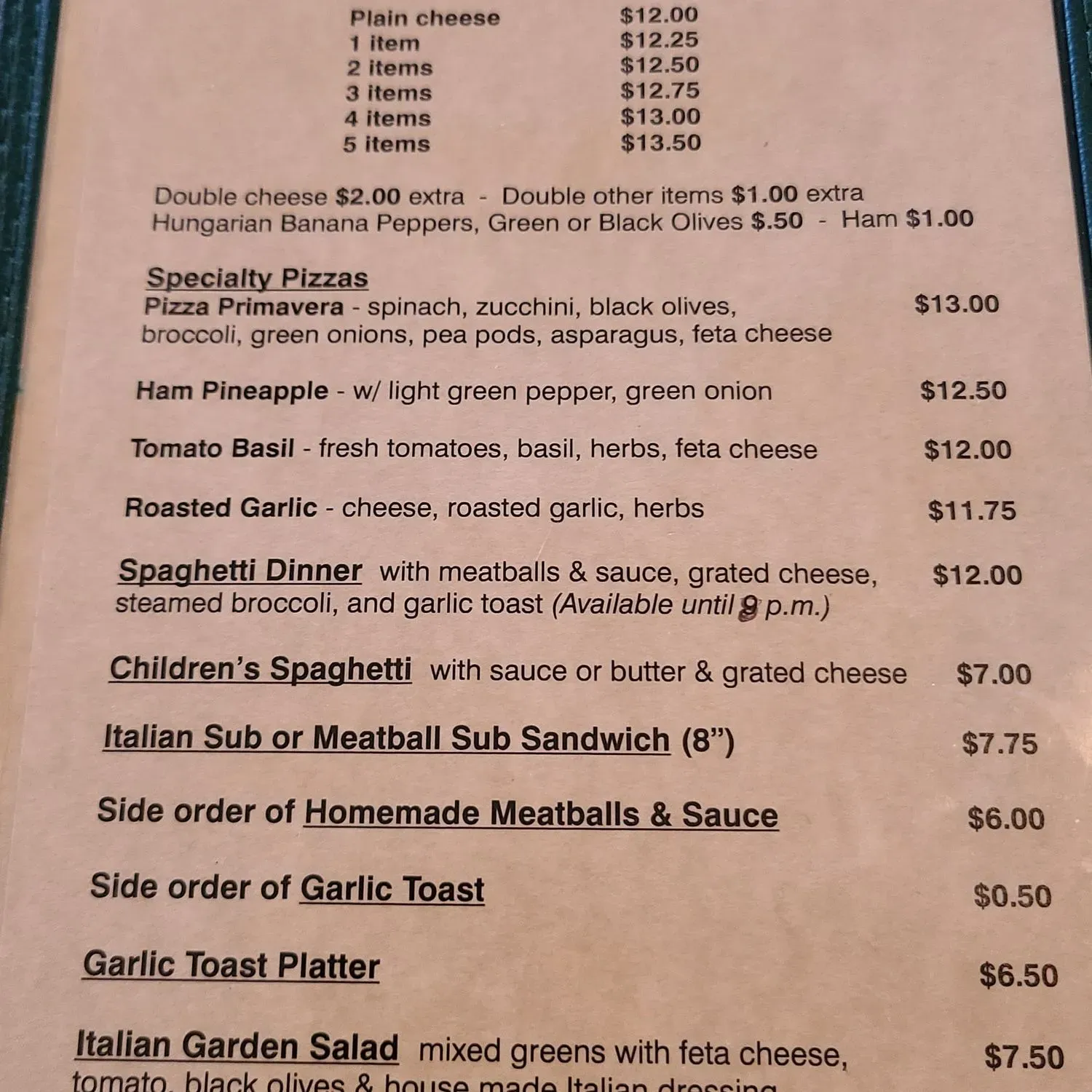 Menu 1