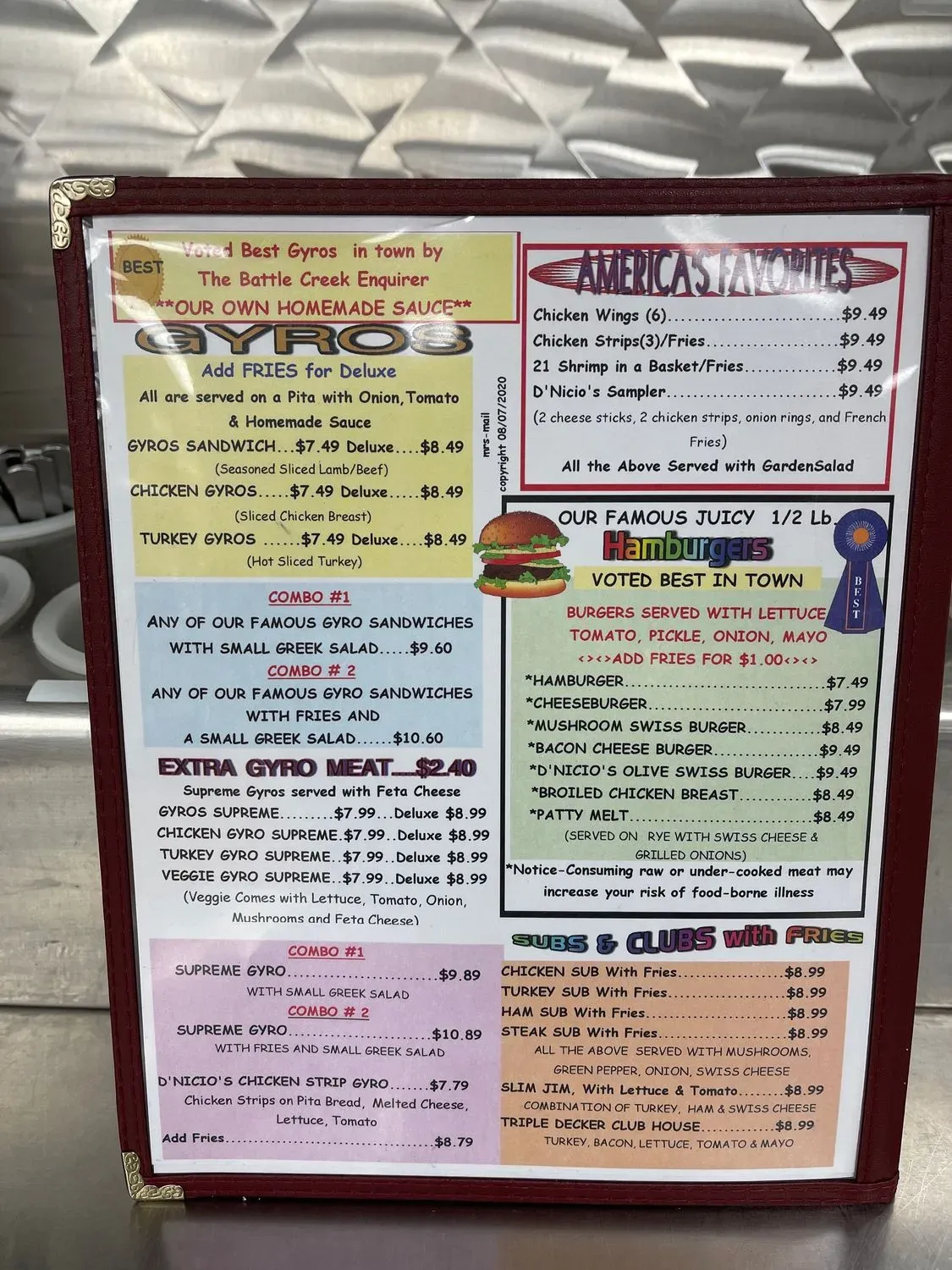 Menu 4