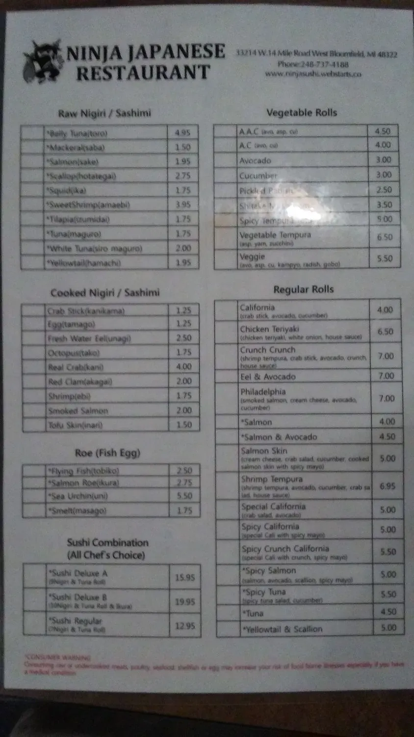 Menu 2