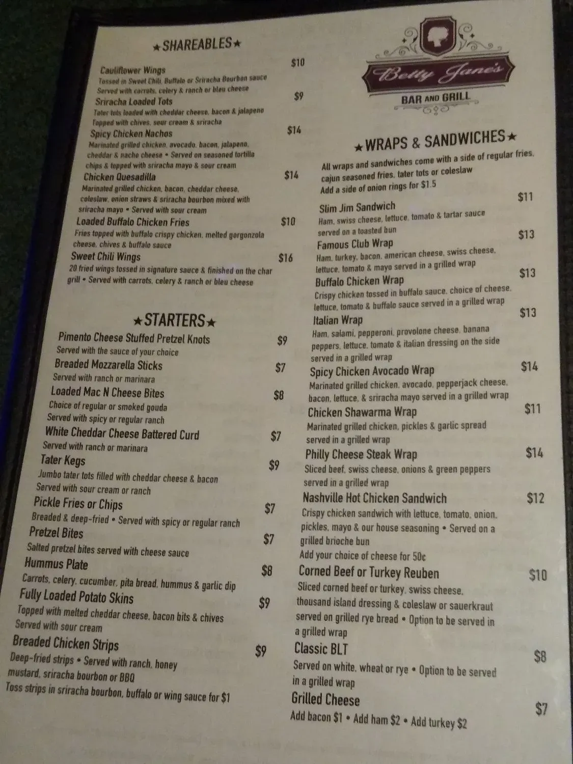 Menu 1