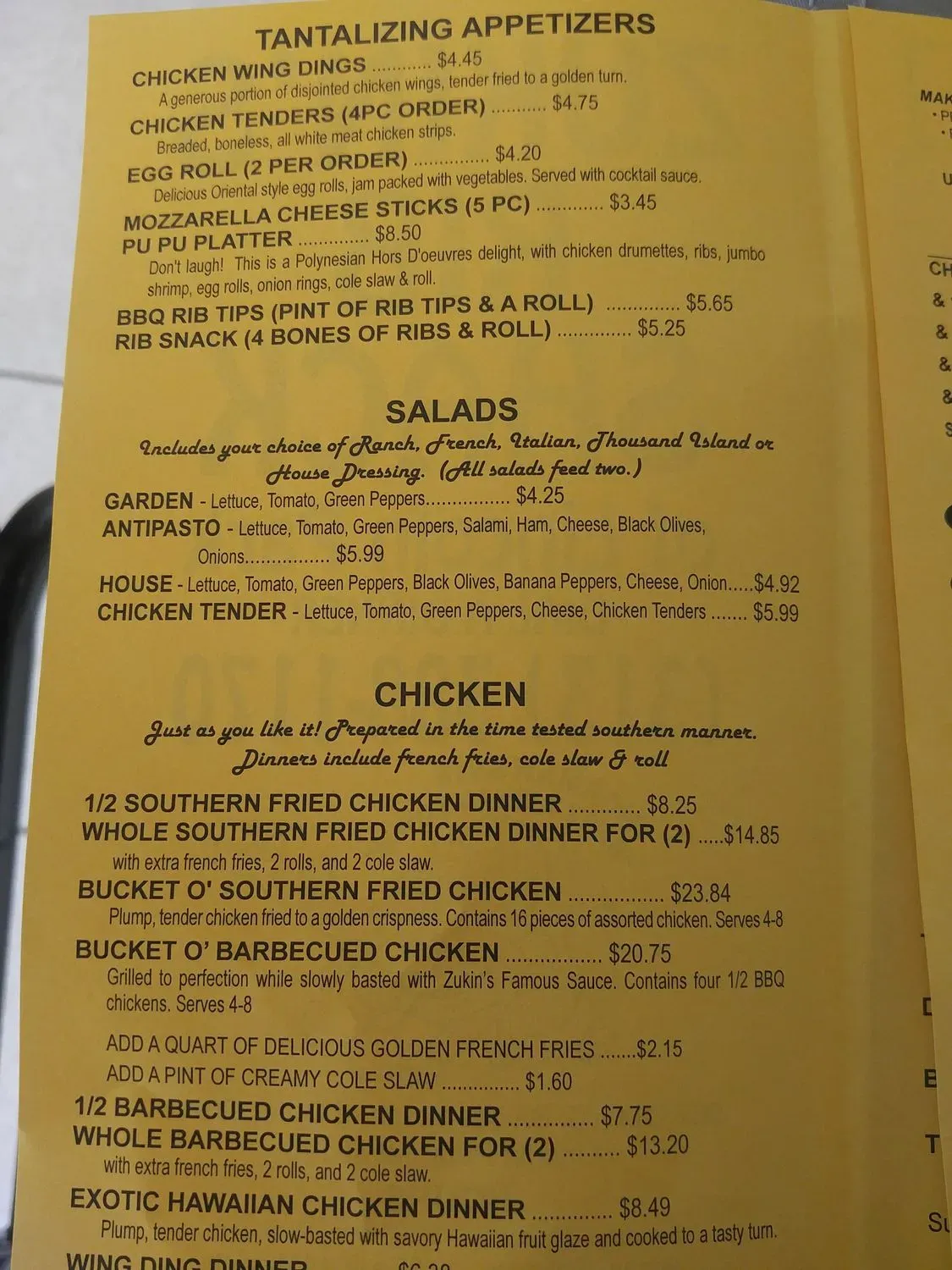 Menu 2