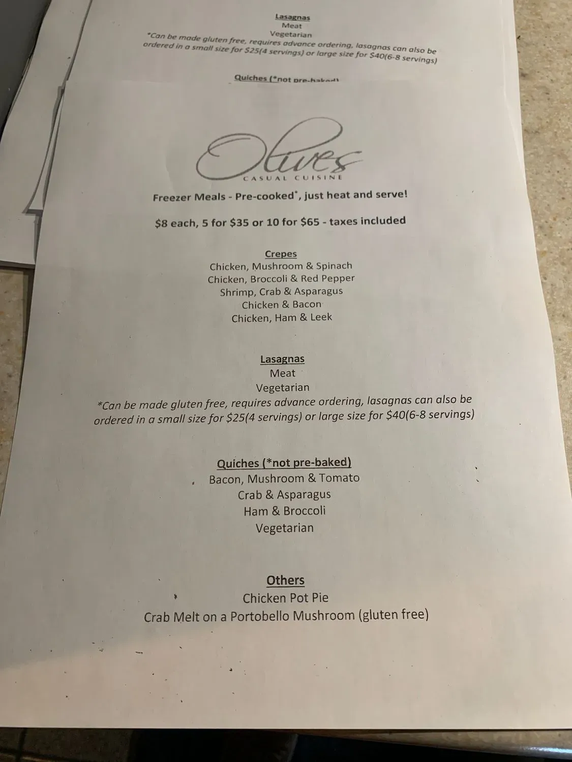 Menu 1