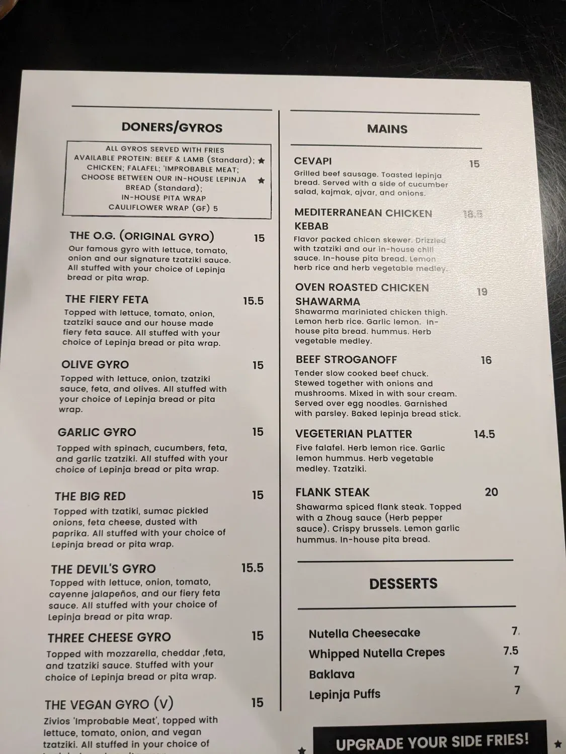 Menu 4