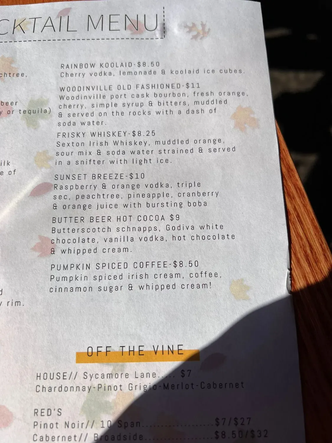 Menu 3