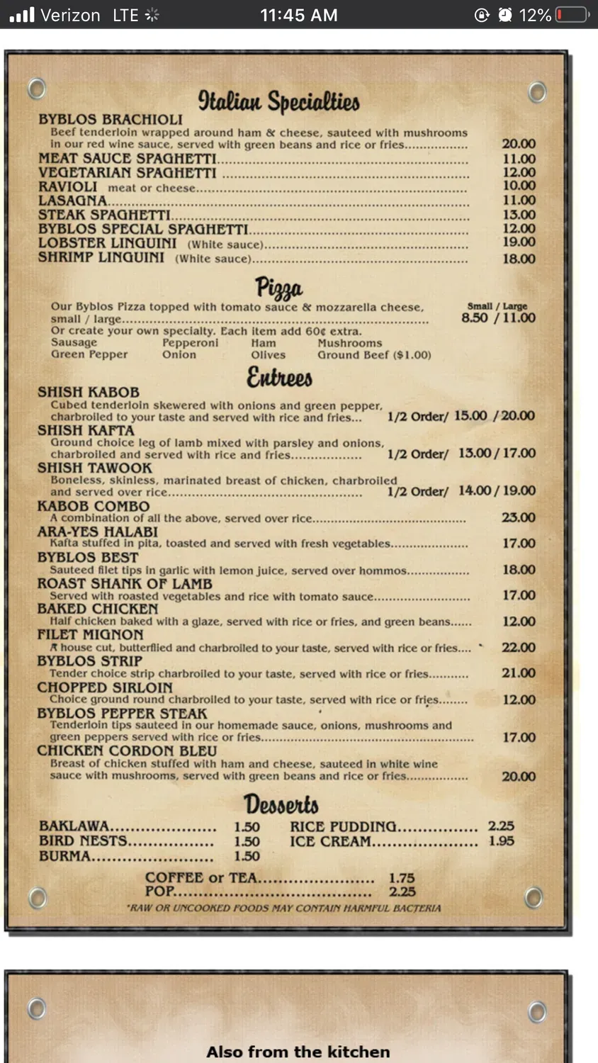 Menu 4