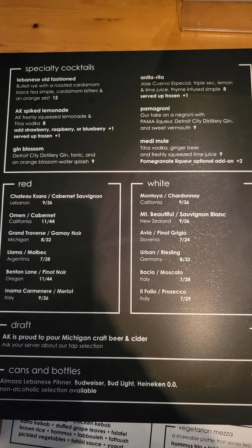 Menu 6